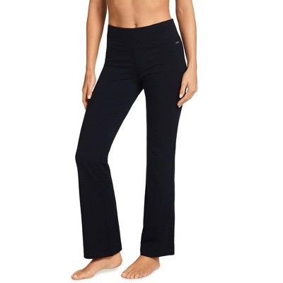 Jockey Women's Cotton Stretch Slim Bootleg Pant L Black : Target