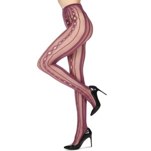 Memoi Soft & Breathable Variant Net Tights - 1 of 4