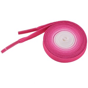 Elerevyo Colorful Gradient Flat Shoelaces Shoestring Shoe Laces for Sneakers 1 Pair - 1 of 4