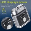 Wet & Dry Men's Rechargeable Travel Mini Electric On the Go Shaver - Transparent Black - 3 of 4