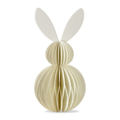 TAG Easter Ivory Bunny Paper Standing Decor Small 3.25L x 3.25W x 6.25H inches