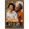 PosterPalooza | Textured Gold Picture Frame - UV Acrylic, Foam Board Backing, Hanging Hardware - 2 of 4