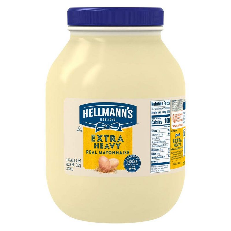 Hellmann’s Extra Heavy Mayonnaise - Case of 4 - 128 oz, 1 of 6