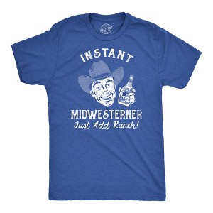 Mens Funny T Shirts Instant Midwesterner Sarcastic Food Graphic Novelty Tee For Men - Crazy Dog Men's T Shirt - 1 of 4