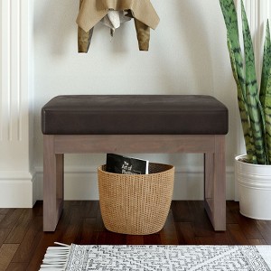 NicBex 26.6" Storage Bench Rectangle Footstool Small Ottoman Bench for Bedroom, Entryway - 1 of 4