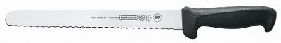 Mundial 5627-10E 10-Inch Serrated Edge Slicing Knife, Black