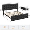 Whizmax Bed Frame with 4 Storage Drawers and Headboard, Faux Leather Upholstered Platform Bed Frame with Wooden Slats Support,  No Box Spring Needed - 2 of 4