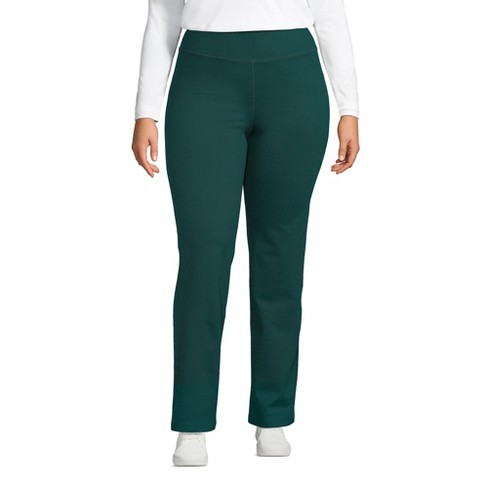 Lands' End Women's Plus Size Active Yoga Pants - 3x - Deep Balsam