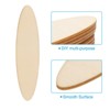 Unique Bargains DIY Craft Decoration Unfinished Craft Oval Wood Pieces 20 Pcs - 4 of 4