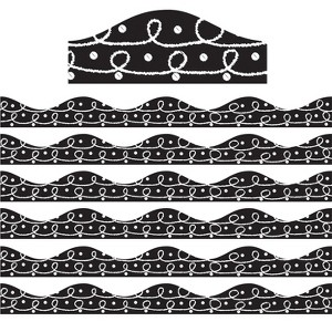 Ashley Productions® Magnetic Border, Scribble Chalk Loops, 12 Feet Per Pack, 6 Packs - 1 of 2