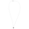 Dicksons St. Augustine Heart Cross Silver Plated 18 inch Metal Pendant Necklace - 2 of 4