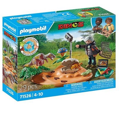 Playmobil Dinos Stegosaurus Nest with Egg Thief 71526 Playset 29pc