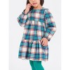 RuffleButts Girls Woven Long Sleeve Tiered Twirl Dress - 3 of 4