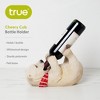 True Cheery Cub Polyresin Wine Bottle Holder - Table Top and Counter Wine Rack, Set of 1, Animal Home Decor, White, Holds 1 Standard Wine Bottle - 2 of 4