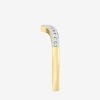 GILDED 1/10 ctw Lab Grown Diamond Stackable Band Ring for women in 14KT Gold Plated or 925 Sterling Silver | Size 7 - 4 of 4