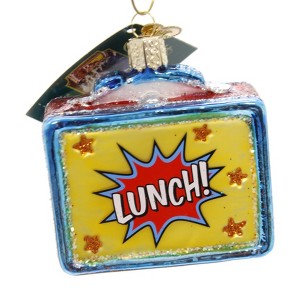 Old World Christmas 2.75 In Lunch Box Ornament School Tree Ornaments - 1 of 3