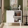ChicFurnit Utility Storage Cabinets Multi Use Storage Cabinet Floor Cabinet Accent Cabinet for Home Spaces, White, 35.82"*18.9"*6.1" - 4 of 4