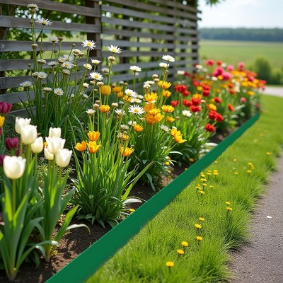 2-Pack Corten Steel Landscape Edging – 42" x 5" Deep, Easy Install Hammer-In Garden Borders