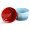 Crockpot Thornburg 6 Piece 12 Ounce Round Stoneware Ramekin Set in Assorted Colors - 3 of 4