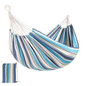 Best Choice Products 2-Person Brazilian-Style Cotton Double Hammock Bed w/ Portable Carrying Bag - 1 of 4