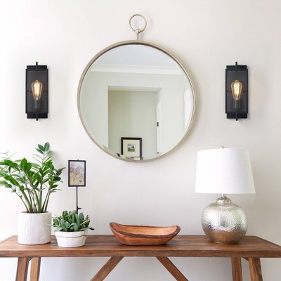 Matte Black Direct Wired Electric Vanity Light
