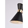 Elegant Lighting Halycon 5 inch black wall sconce - 4 of 4