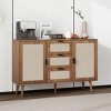 Suki 3-Drawer Accent Storage Cabinet, Decorative Storage Cabinet for Living Room, Bedroom and Dining Room - The Pop Home - 2 of 4