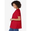 Woman Within Plus Size Perfect Short-Sleeve Keyhole Tee - 4 of 4
