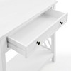 Arcadia Acacia Wood Round Wedge Tables White - Alaterre Furniture - 4 of 4