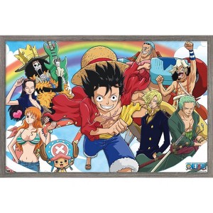Trends International One Piece: Fishman Island - Crew Sky Framed Wall Poster Prints - 1 of 4