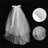 Unique Bargains Comb Wedding Veil White 1 Pc - 3 of 4