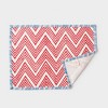 Mela Artisans Set of 4 Red and Blue Zig Zag Placemats - 2 of 4