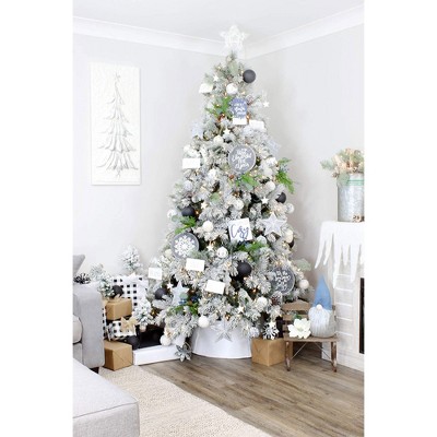 Frosted Pine Cone and Evergreen Christmas Floral Picks, 6-Pack