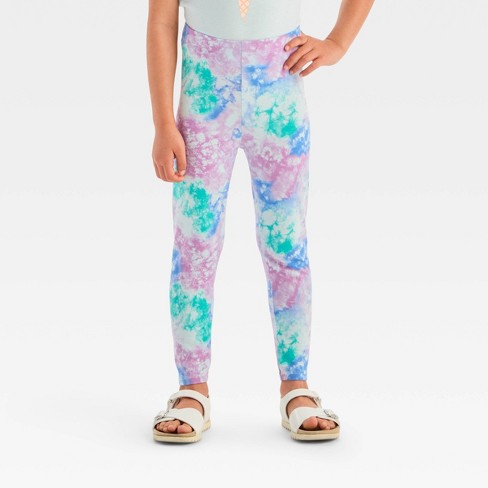 Girls' Heart Leggings - Cat & Jack™ Cream : Target