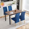 NicBex Set of 2 Dining Chair Modern Velvet Fabric Tufted Side Chair with Metal Legs Dining Room & Kitchen Furniture - 2 of 4