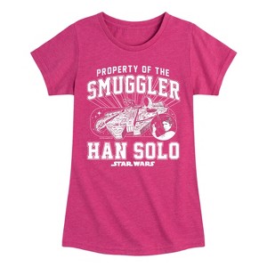 Girls' - Star Wars - Property Of The Smuggler Fitted Short Sleeve Graphic T-Shirt - 1 of 3
