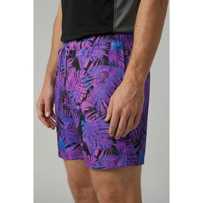 KingSize 5" Swim Shorts With Super Stretch Liner - 3XL, Bright Purple Leaf — фото 4