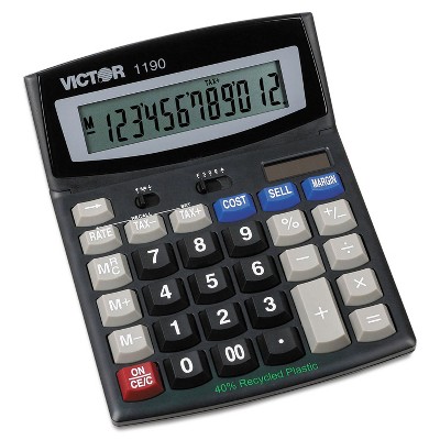 Victor 1190 Executive Desktop Calculator 12-Digit LCD 