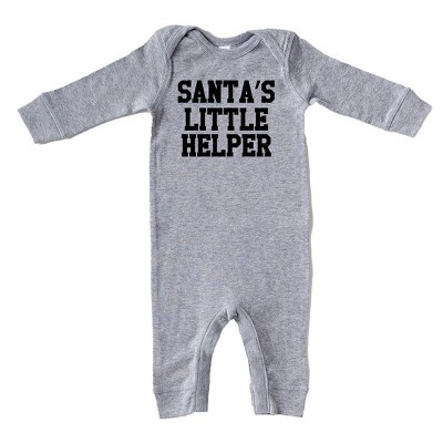 The Juniper Shop Santa's Little Helper Words Baby Romper