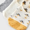 Women's Bee 3pk Liner Socks - A New Day™ Ivory/Gold/Heather Gray 4-10: Cotton Blend, Seamless Toe, Hidden Gel Heel Grip - 3 of 3