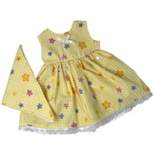 Doll Clothes Superstore Yellow Flower Dress With Scarf Fits 18 Inch Girl Dolls Like Our Generation American Girl My Life Dolls