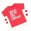 The Juniper Shop Snacks Are My Love Language Toddler Short Sleeve Tee - 2 of 2