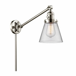 Cone - 1 Light Swing Arm Wall Sconce In Industrial Style-25 Inches Tall and 8 Inches Wide - 1 of 1