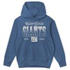 NFL New York Giants Girls' Washed Fleece Hooded Sweatshirt - 2 of 3