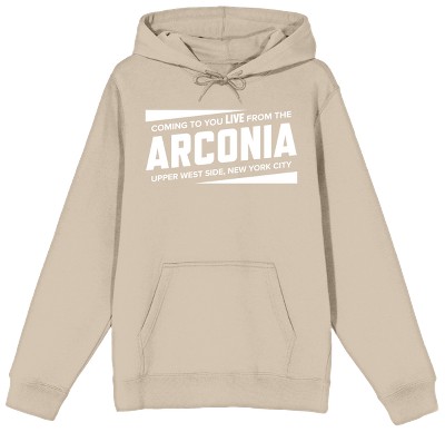 Only Murders In The Building Arconia Art Long Sleeve Sand Unisex Adult Hooded Sweatshirt