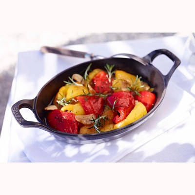 Staub Black Cast Iron Mini Oval Gratin Baking Dish