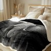 Boersma Elephant Plush Throw Blanket for Kids - 60" x 80" Ultra Soft Fleece Blanket, Grey & Black Elephant Design - 2 of 4
