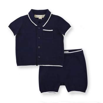  Burts Bees Baby Boys Shirt Pant Set, Top & Bottom Outfit  Bundle, 100% Organic And Toddler Layette Set, Patriotic Plaid, 3T US