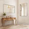 VEVOR Wall Mounted Makeup Mirror, 0.15" Thick, 24" x 36" Mirror with Aluminium Alloy Frame & Explosion-Proof Film, Scratch-Resistant Mirror, Black - 2 of 4