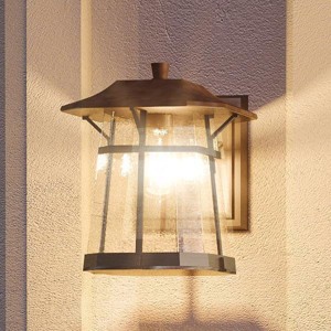 Urban Ambiance Luxury Rustic Outdoor Wall Light,  11.25"H x 8.5"W,  Coffee Bronze Finish, UHP1071 - 1 of 4
